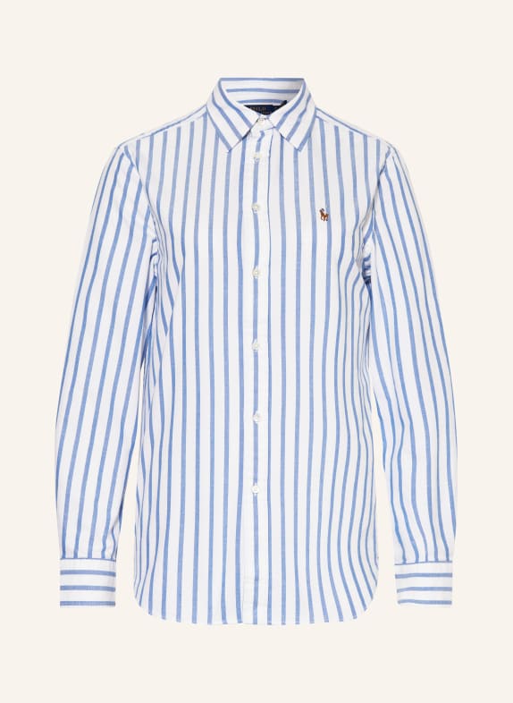 POLO RALPH LAUREN Shirt blouse WHITE/ LIGHT BLUE