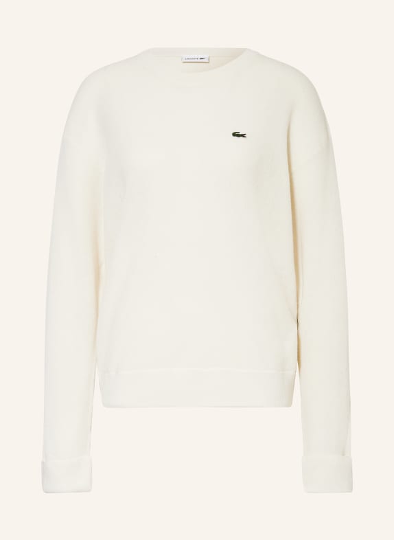 LACOSTE Pullover WEISS