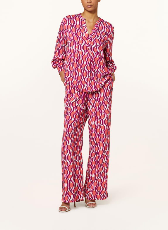 darling harbour Trousers FUCHSIA/ LIGHT RED/ WHITE