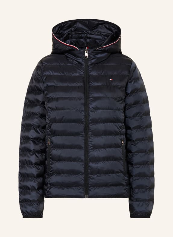 TOMMY HILFIGER Quilted jacket with detachable hood DARK BLUE