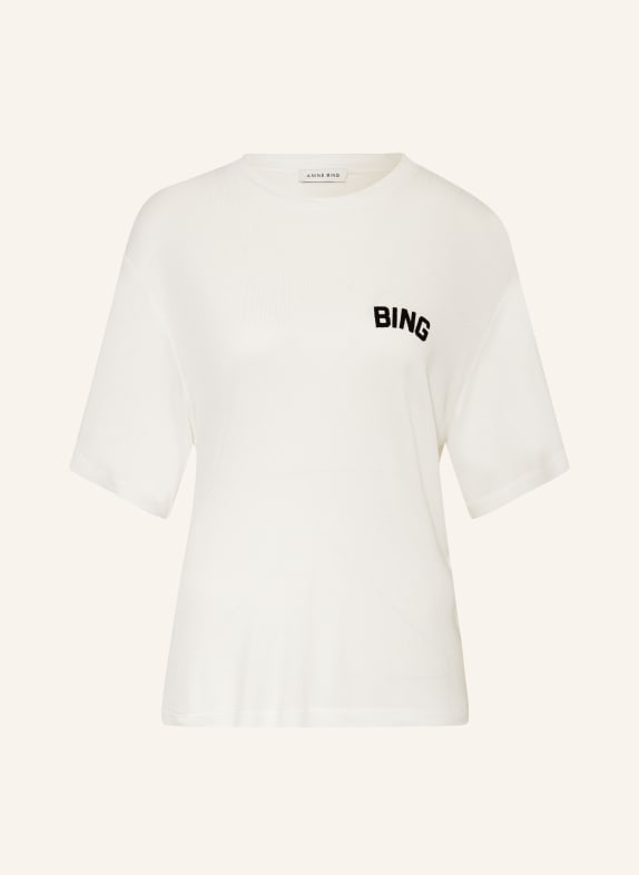 ANINE BING T-shirt LOUIS WHITE/ BLACK