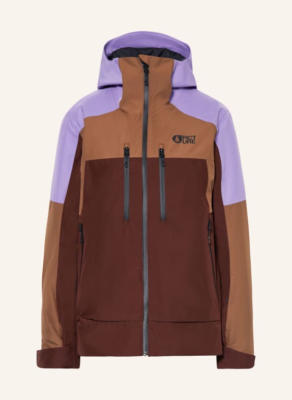PICTURE Skijacke EXA BRAUN/ LILA/ HELLBRAUN