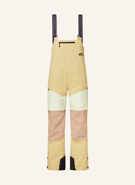 PICTURE Skihose ELWY DUNKELGELB/ BEIGE/ HELLGELB