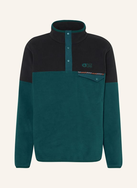 PICTURE Sweter typu troyer z polaru ARCCA PETROL
