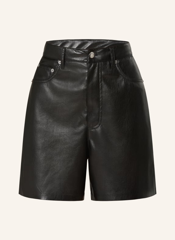 Nanushka Shorts ZOSHA in leather look BLACK