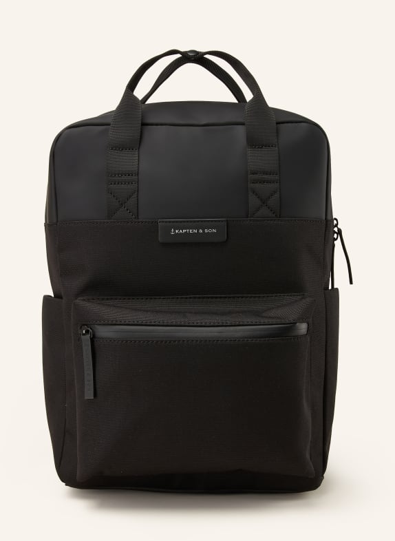 KAPTEN & SON Backpack BERGEN PRO 11 l with laptop compartment BLACK