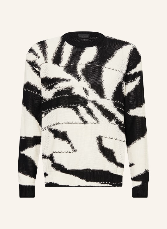 roberto collina Sweater GRAPHIC BLACK/ WHITE