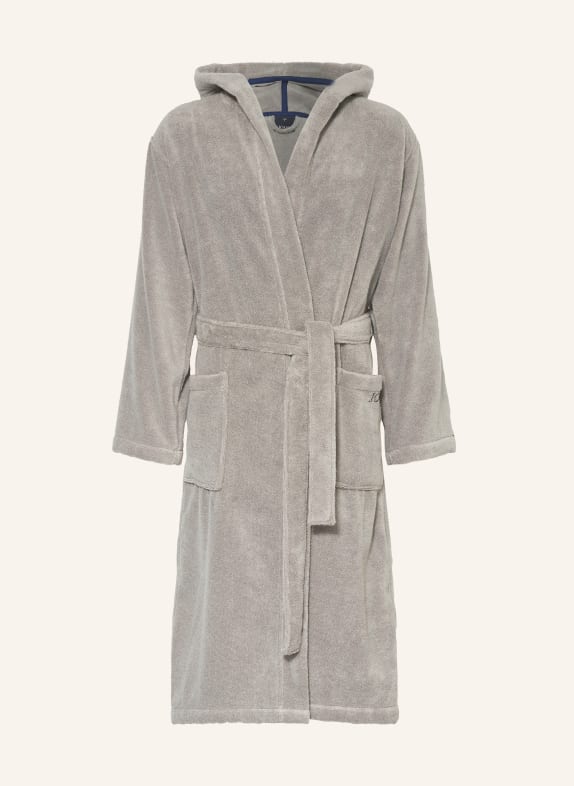 JOOP! Men’s bathrobe with hood GRAY