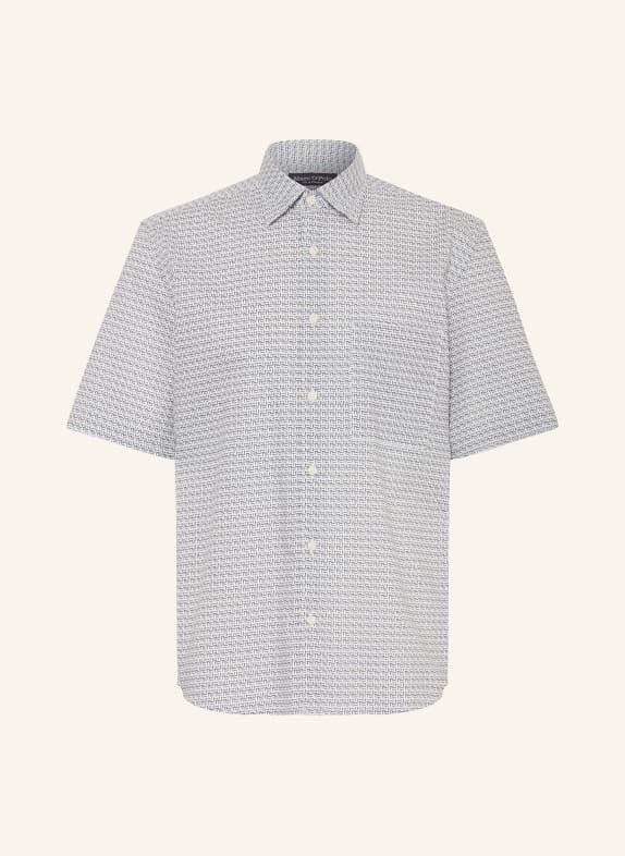 Marc O'Polo Short sleeve shirt regular fit DARK BLUE/ WHITE