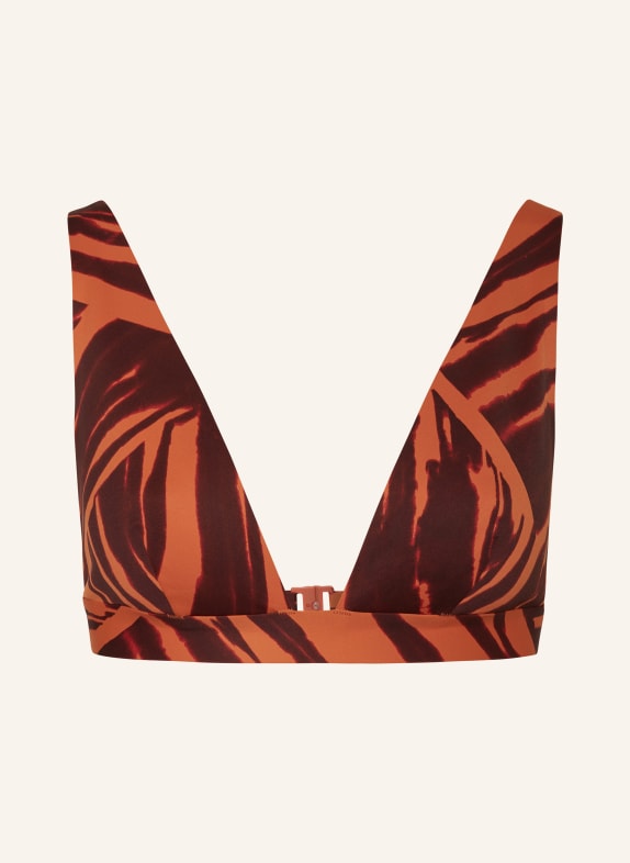 COS Bralette-Bikini-Top ORANGE/ DUNKELROT