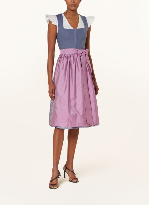 ALISSA BY KINGA MATHE Blouse dirndl KIKI à volants BLANC