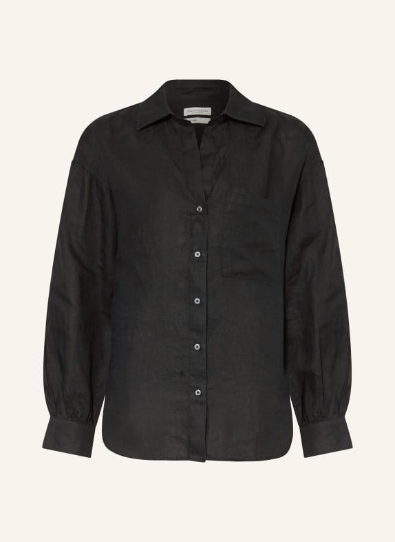 Marc O'Polo Shirt blouse made of linen BLACK