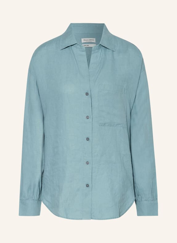 Marc O'Polo Shirt blouse made of linen LIGHT BLUE
