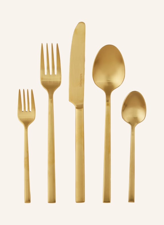 Westwing Collection 20-piece Cutlery set SHINE GOLD