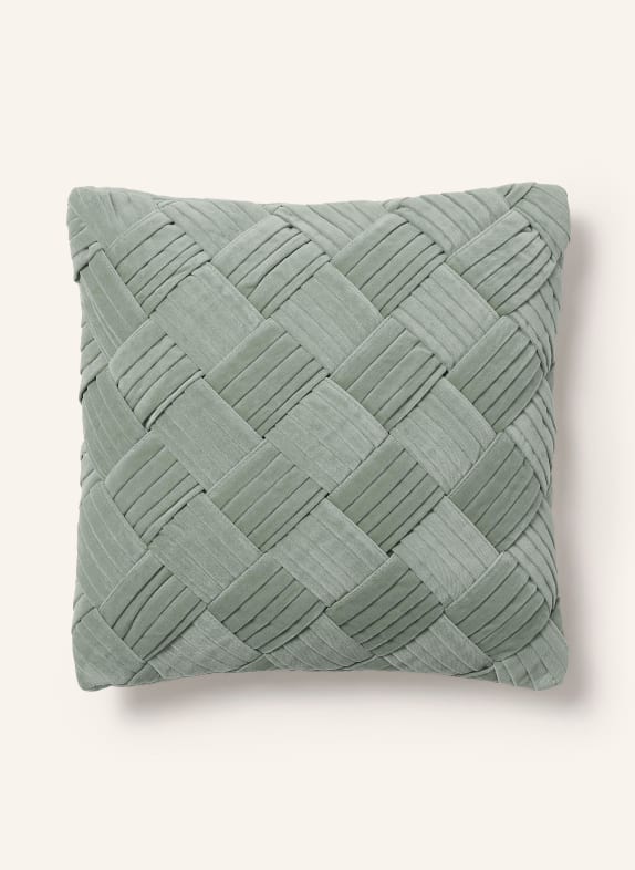 Westwing Collection Decorative cushion cover SINA in velvet GREEN