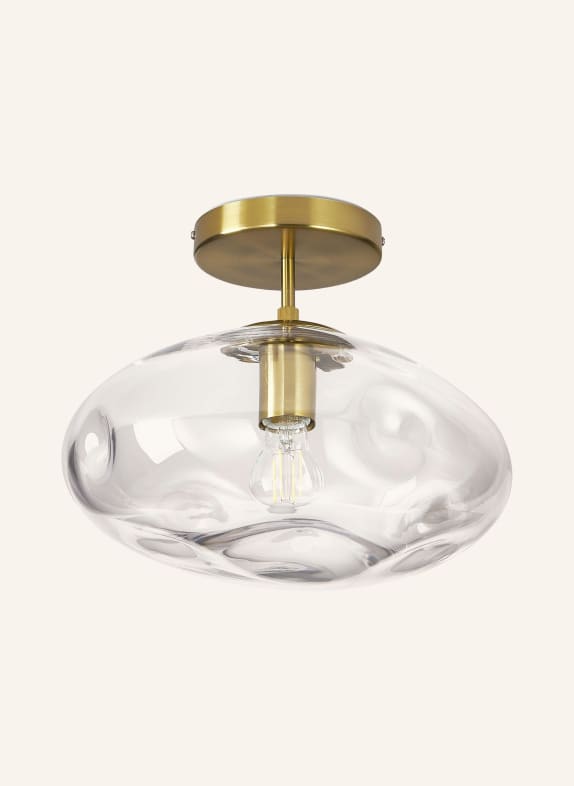 Westwing Collection Ceiling light AMORA messingfarben, transparent