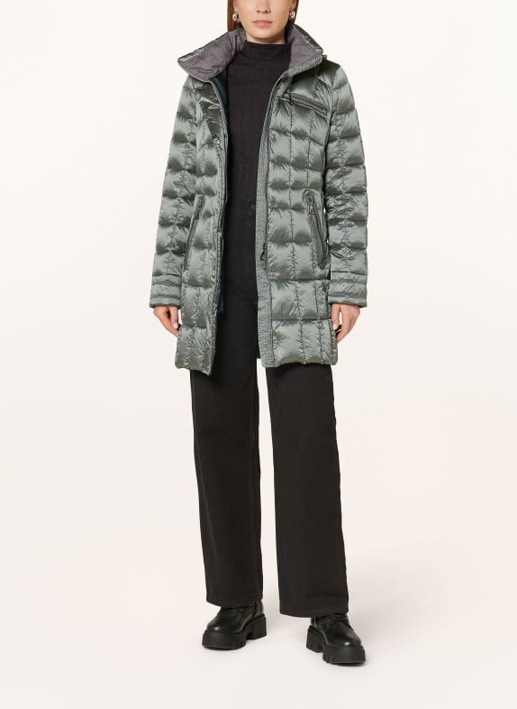GIL BRET Quilted coat with DUPONT™ SORONA® insulation DARK GREEN