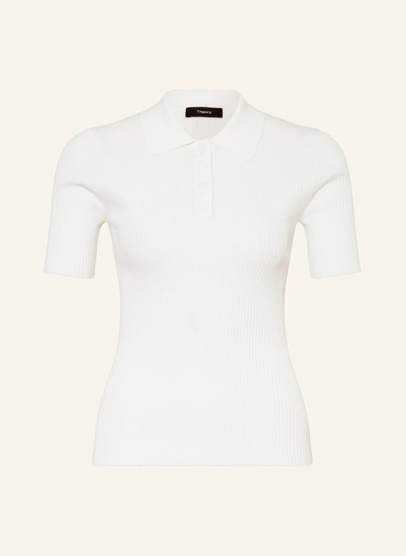 Theory Knitted polo shirt WHITE