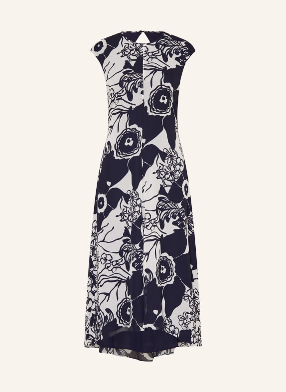 REISS Dress BECCI with cut-out DARK BLUE/ WHITE