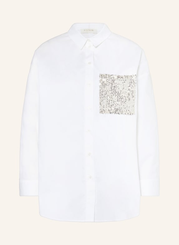 CATNOIR Shirt blouse with sequins WHITE