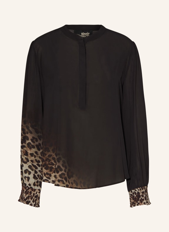 yippie hippie Shirt blouse BLACK/ CREAM/ DARK BROWN