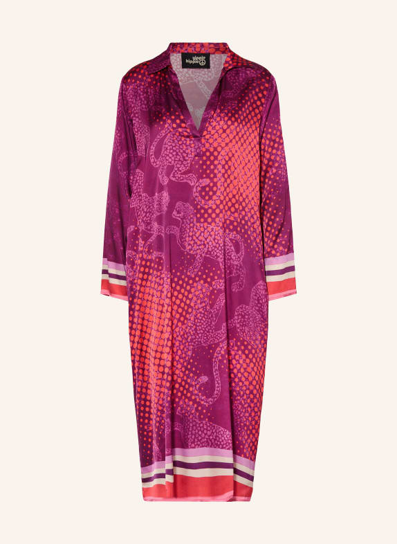 yippie hippie Satin dress FUCHSIA/ RED