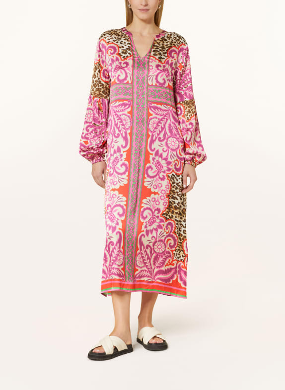 yippie hippie Dress CREAM/ PINK/ ORANGE