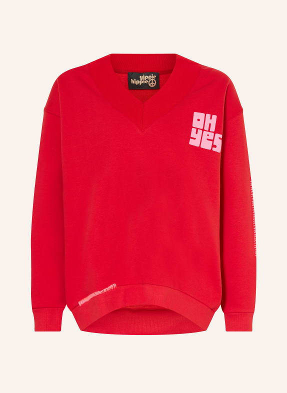 yippie hippie Sweatshirt ROT