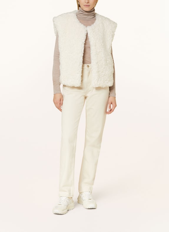 yippie hippie Teddy vest ECRU