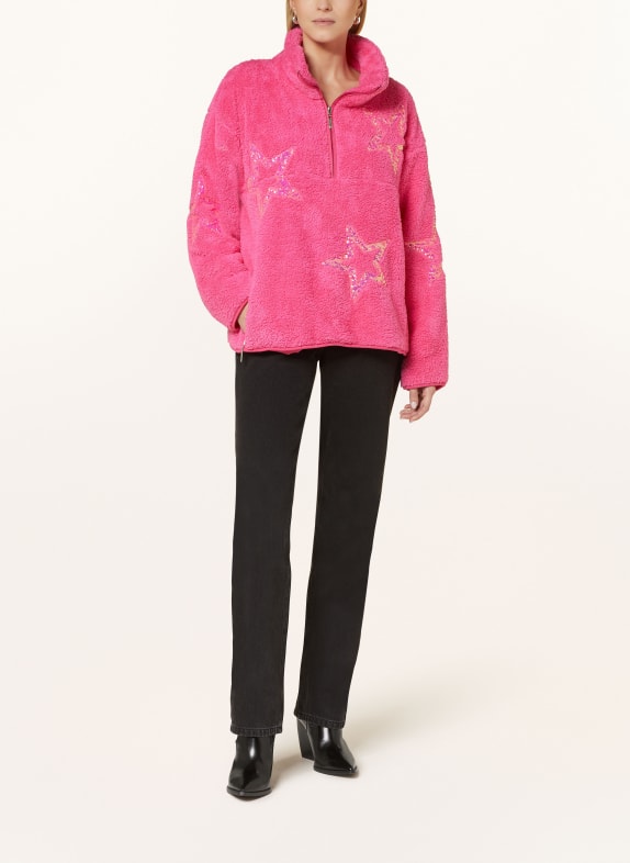 yippie hippie Graue Jacken f&uuml;r Damen PINK