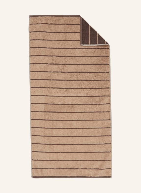 Cawö Towel BALANCE BEIGE/ DARK GRAY