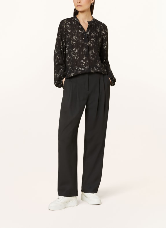 SAMSØE  SAMSØE Blouse-shirt SASELMAS ZWART / OLIJF / GEEL