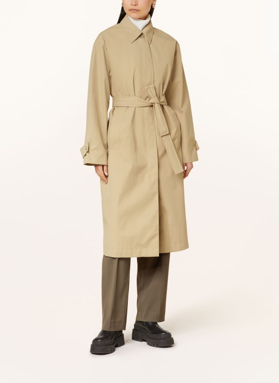 SAMSØE  SAMSØE 2-Whistles military midi shirt dress OLIVE/ KHAKI