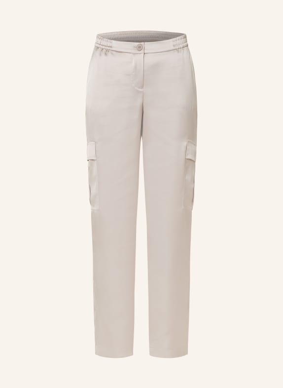 MARC AUREL Cargo pants made of satin TAUPE