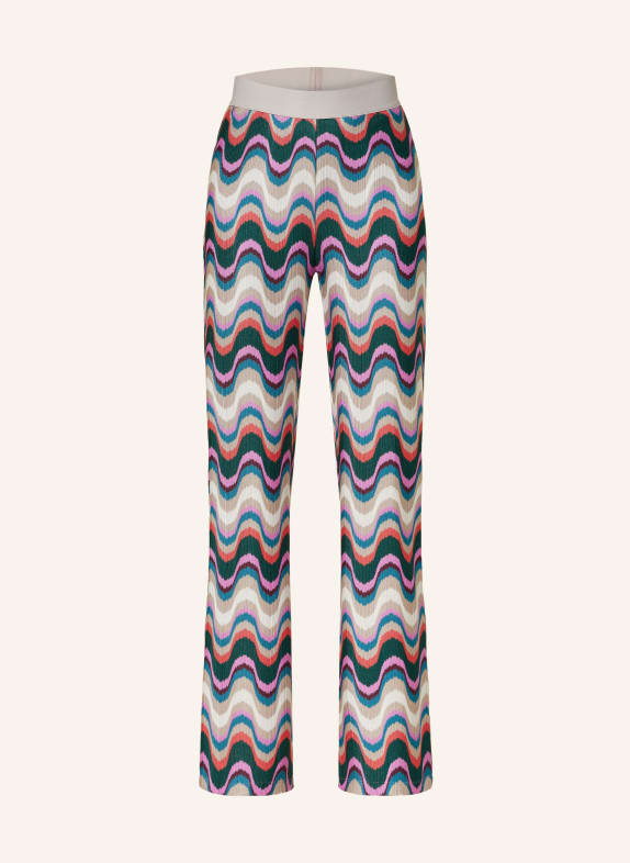 MARC AUREL Trousers TAUPE/ TEAL/ PURPLE