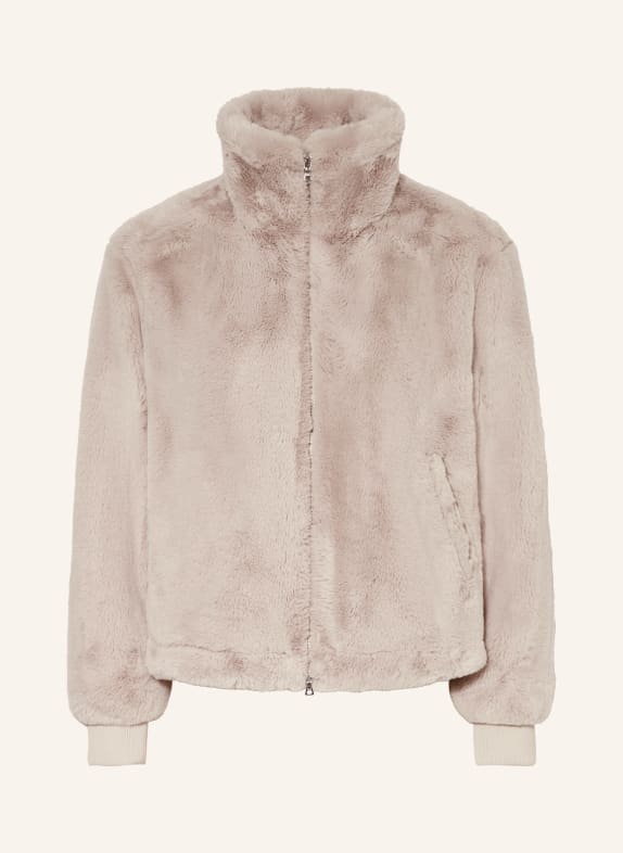 MARC AUREL Faux fur jacket TAUPE