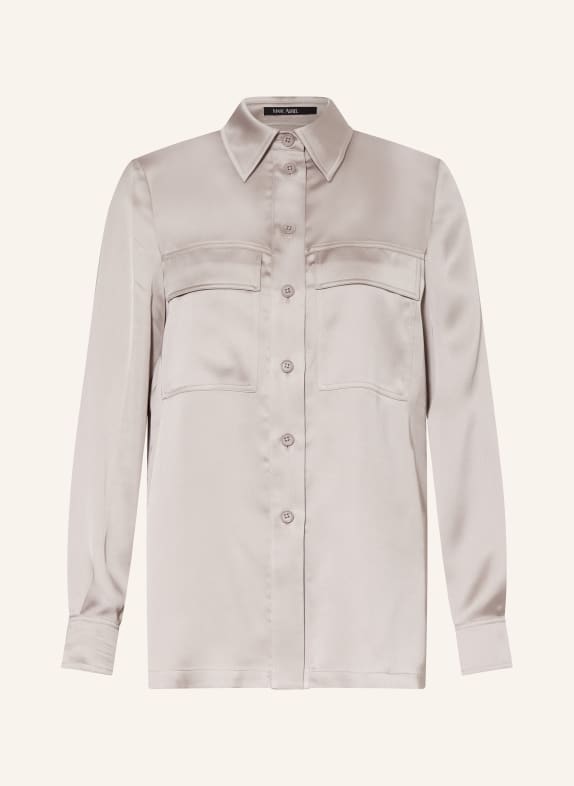 MARC AUREL Satin shirt blouse TAUPE