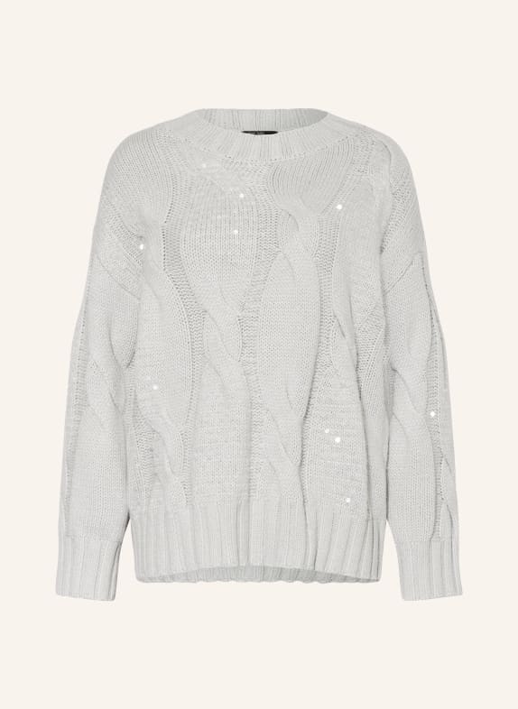 MARC AUREL Pullover mit Pailletten GRAU