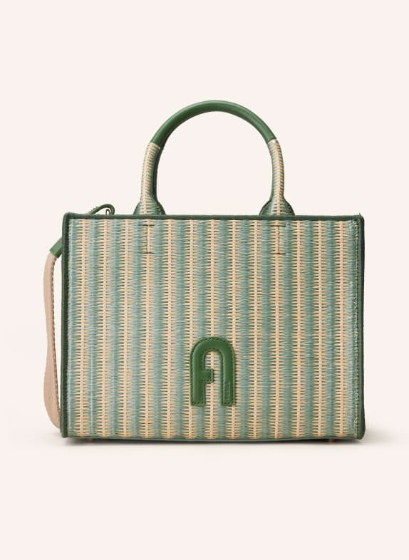 FURLA Handbag GREEN/ BEIGE