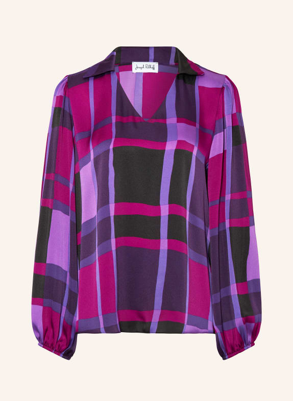 Joseph Ribkoff Shirt blouse in satin FUCHSIA/ PURPLE