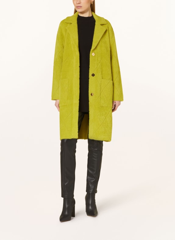 Joseph Ribkoff Płaszcz dzianinowy JASNOZIELONY