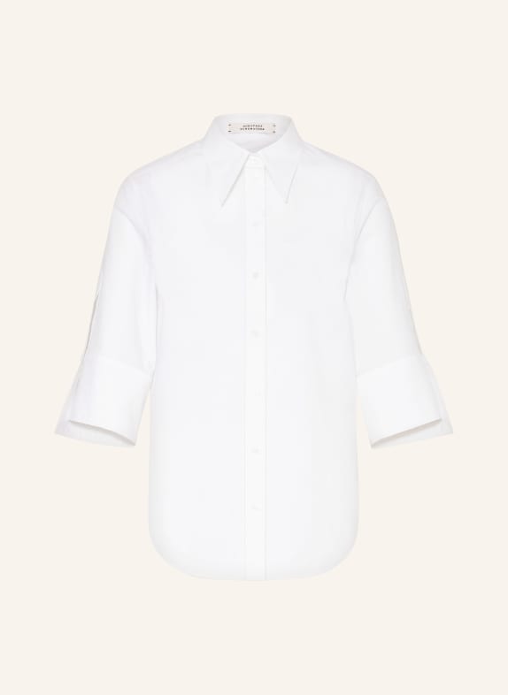 DOROTHEE SCHUMACHER Shirt blouse POPLIN POWER with 3/4 sleeves WHITE