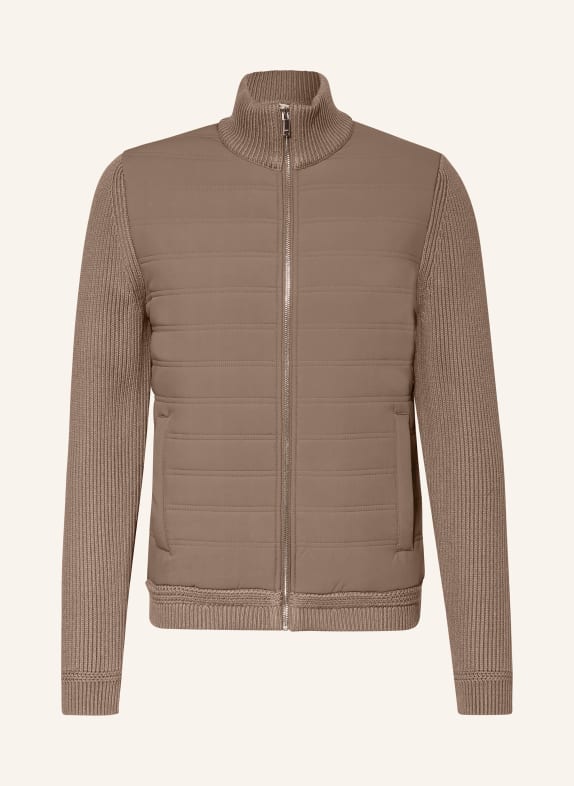 REISS Jacket SOUTHEND in mixed materials LIGHT BROWN