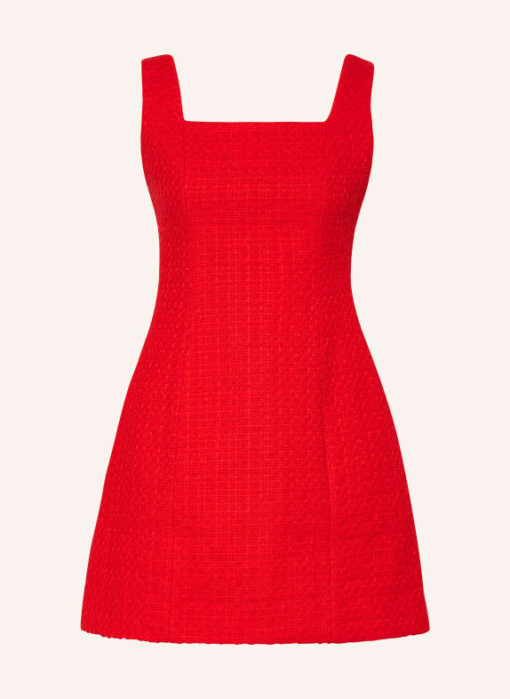 maje Tweed-Kleid ROT