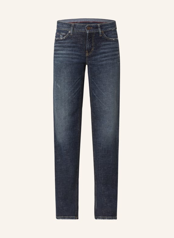 CAMBIO Straight Jeans PARIS 5010 dark cross scratched