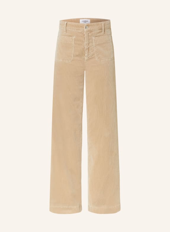 CAMBIO Corduroy trousers ADA BEIGE