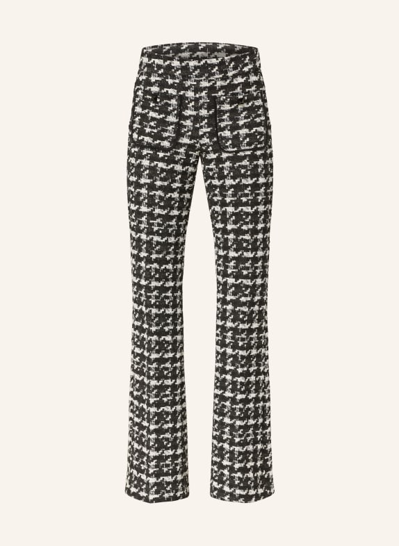 CAMBIO Tweed-Hose FRANCIS mit Glitzergarn SCHWARZ/ WEISS