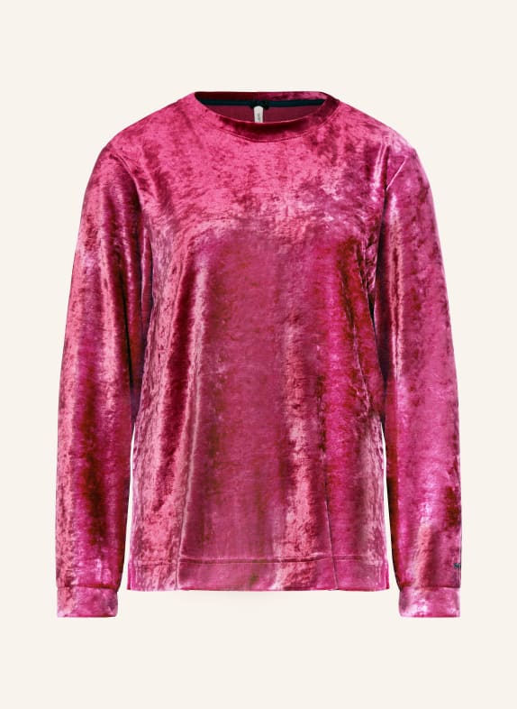SHORT STORIES Lounge-Shirt aus Nicki FUCHSIA