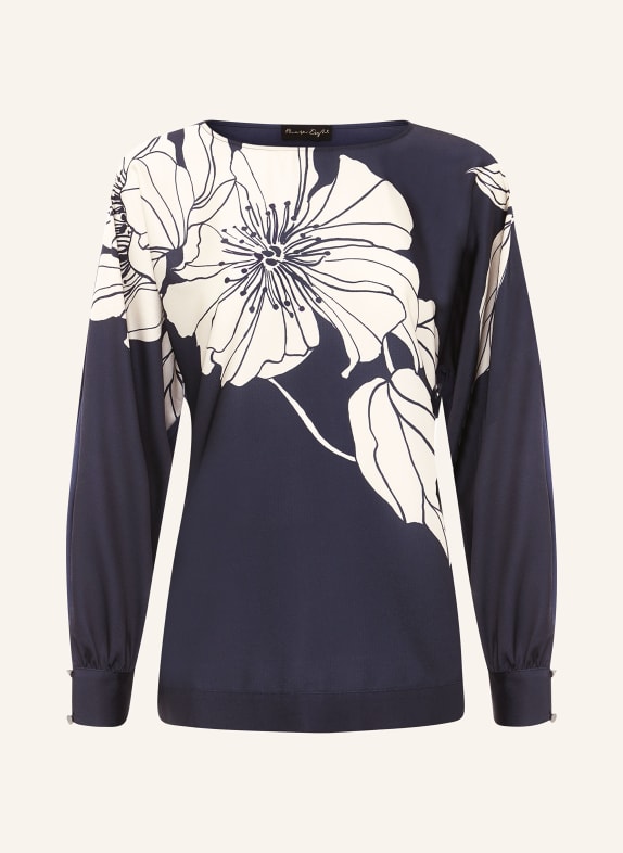 Phase Eight Shirt blouse ALORA in mixed materials DARK BLUE/ BEIGE