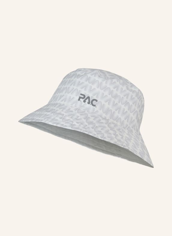 P.A.C. Klobouk Bucket Hat LEDRAS v oboustranném provedení BÍLÁ/ ŠEDÁ
